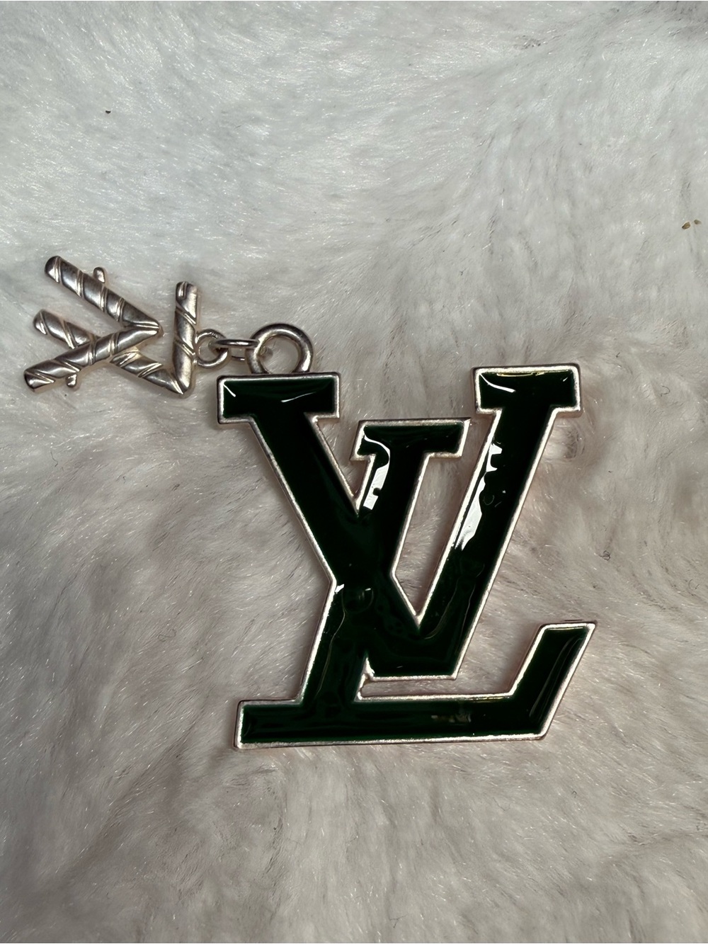 Dark Green Logo Keychain/Shoe Charm